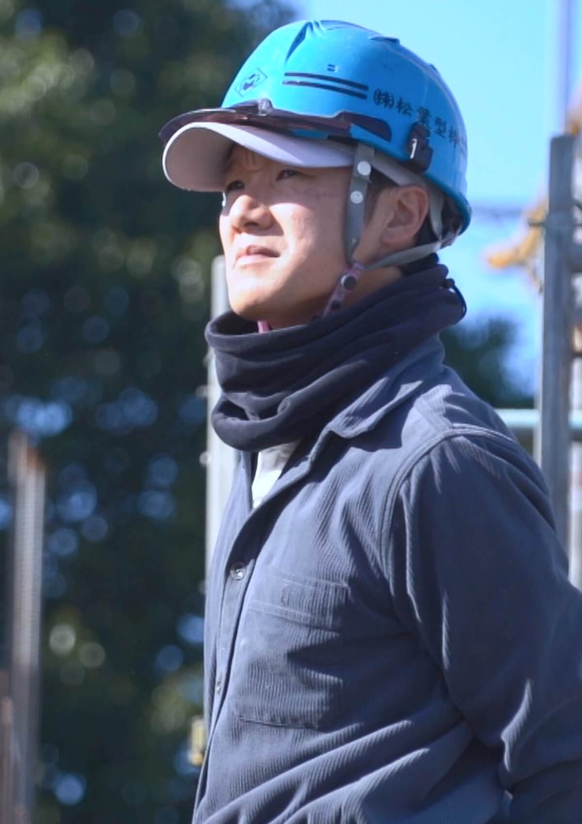 松葉型枠の仕事風景